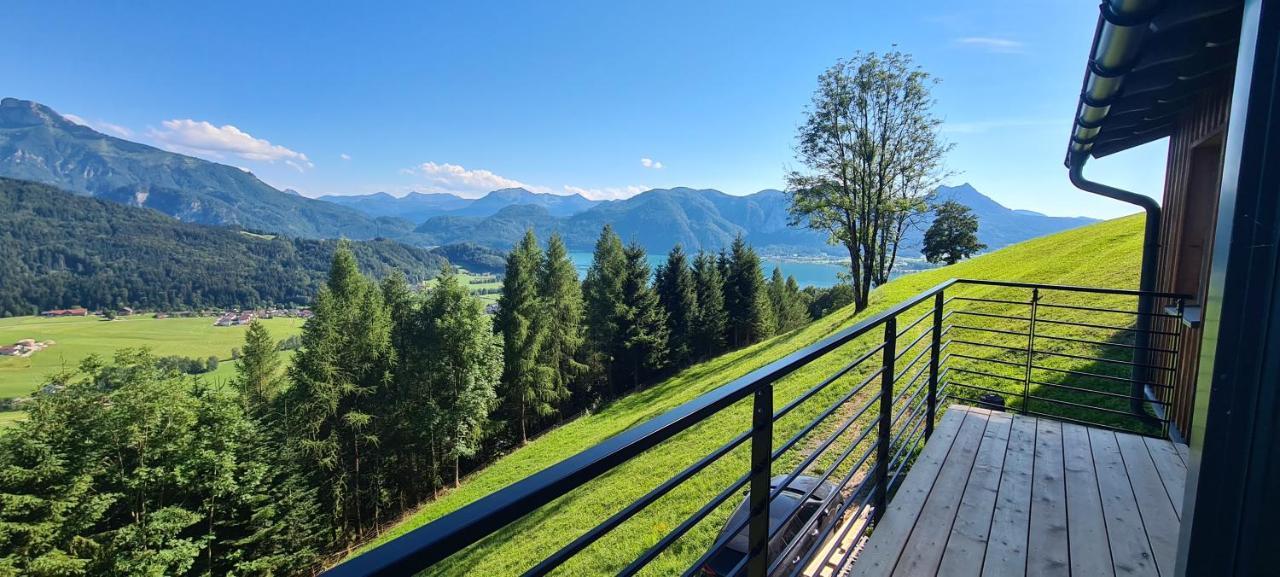 Ruhige Bergvilla In Alleinlage Am Mondsee Mit Seeblick Bergblick Und Whirlpool Innerschwand Ngoại thất bức ảnh